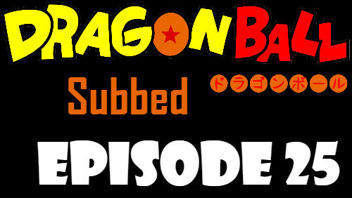 Dragon Ball Episode 25 Subbed in English Online Free Watch